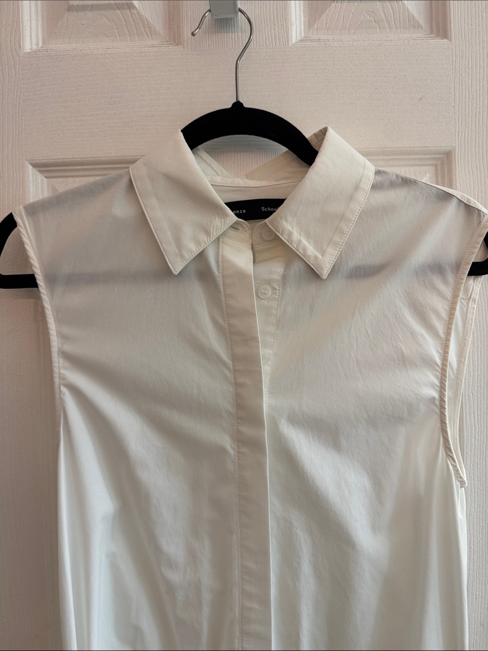 PROENZA SCHOULER Cindy Layered Cotton Poplin Shirt Dress Size 2 - Picture 4 of 10